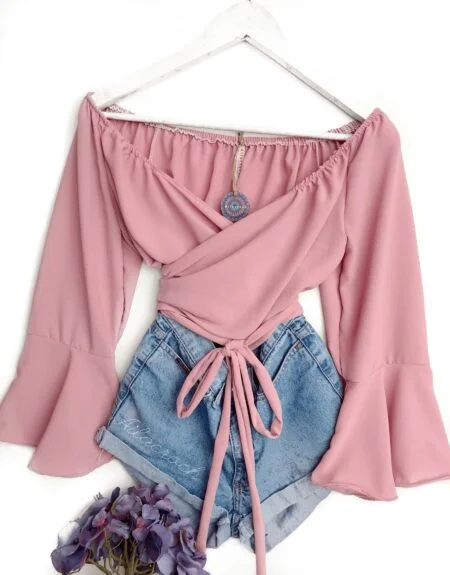Blusa envolvente
