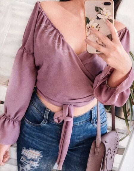 Blusa envolvente Ceci